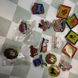 Vintage McDonald’s Monopoly Crew Enamel Pin Lot 1998–2001 Millennium 2000